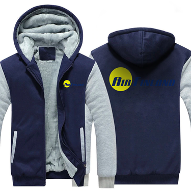 AIR FINLAND AIRLINES JACKETS FLEECE SWEATSHIRT